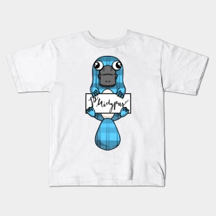 Plaidypus (Plaid Platypus) Kids T-Shirt